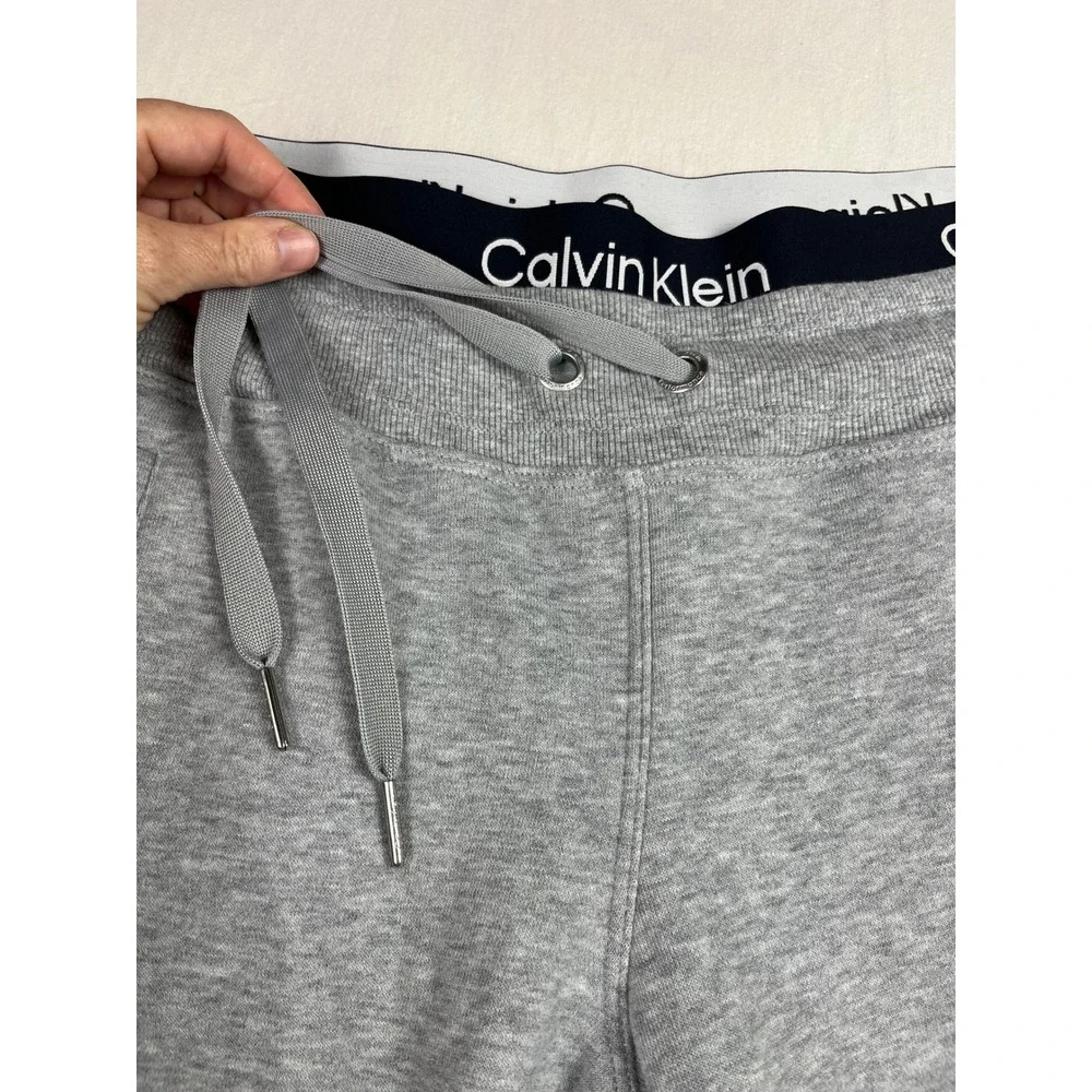 Calvin Klein Performance Womens Gray Logo Waistband Jogger Sweatpants Medium